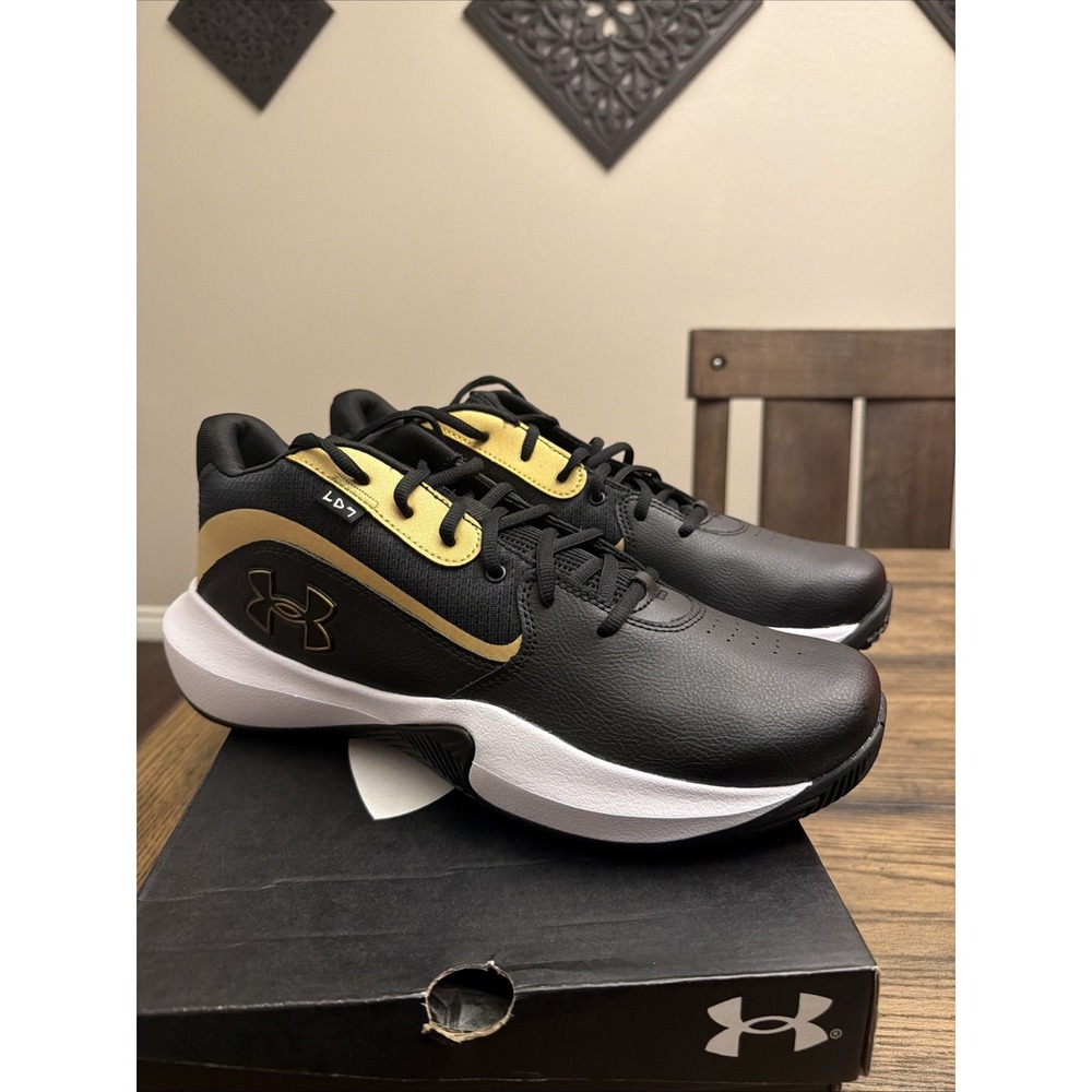 Under Armour Lockdown 7 Low Shoes Mens Gold Black Size 13 …Y4